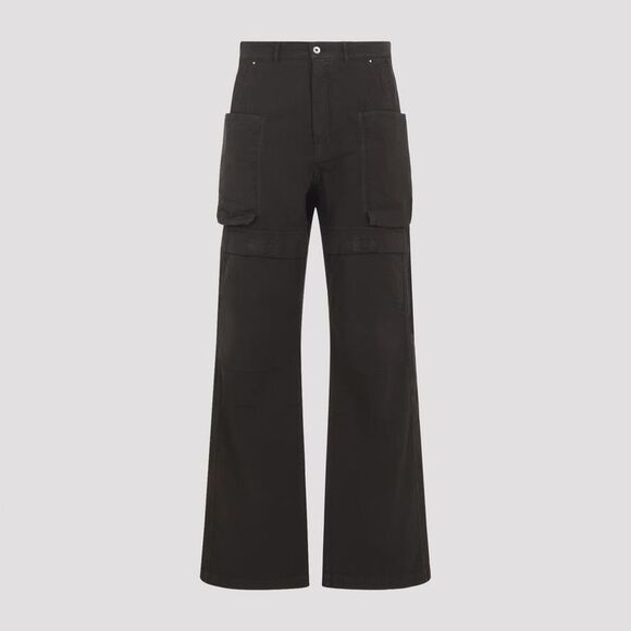 DRKSHDW Wide-Leg Multi-Pocket Cargo Trousers Men BROWN Pants - Picture 2 of 4